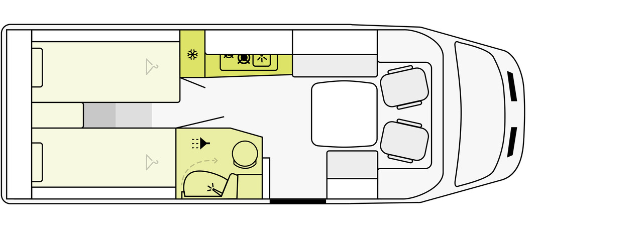 ETRUSCO Etrusco V 6.8 SCF - Kamper: zdjęcie 5 ETRUSCO Etrusco V 6.8 SCF - Kamper: zdjęcie 5
