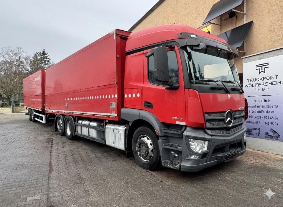 Mercedes-Benz Actros2543/Retarder/Lenk-Lift/2xAHK/Top-Zustand! - Samochód ciężarowy furgon: zdjęcie 1 Mercedes-Benz Actros2543/Retarder/Lenk-Lift/2xAHK/Top-Zustand! - Samochód ciężarowy furgon: zdjęcie 1