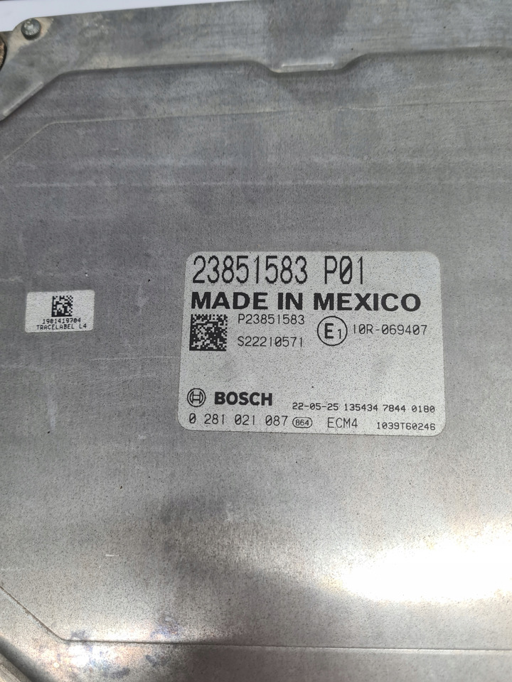 BOSCH KASETA KOMPUTER SILNIKA TURBO COMPOUND I-SAVE RENAULT GAMA T RANGE 23851583 - ECU do Samochodów ciężarowych: zdjęcie 5 BOSCH KASETA KOMPUTER SILNIKA TURBO COMPOUND I-SAVE RENAULT GAMA T RANGE 23851583 - ECU do Samochodów ciężarowych: zdjęcie 5