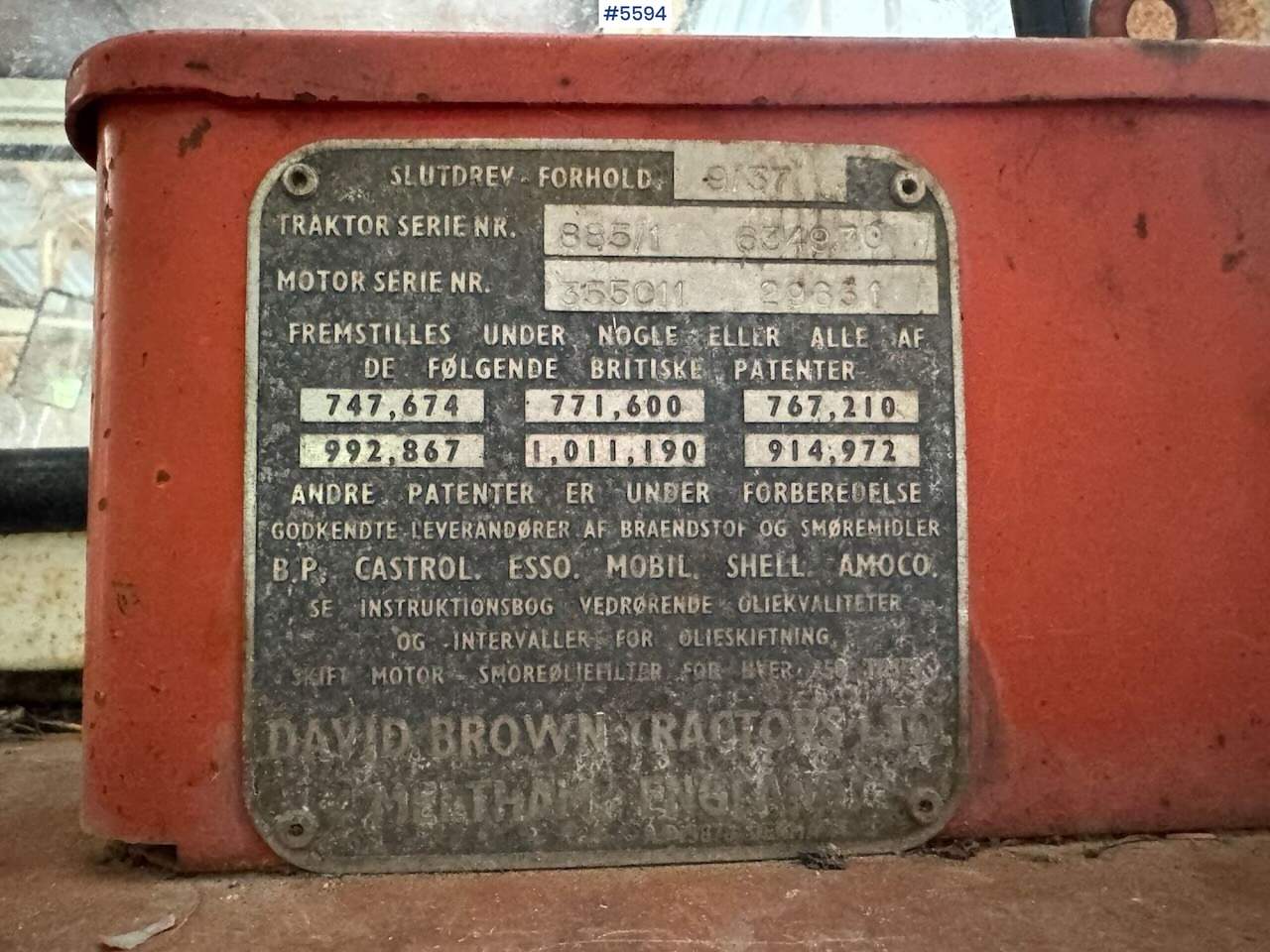 Ciągnik rolniczy 1974 David Brown 885 w/ loaders and chain.: zdjęcie 14