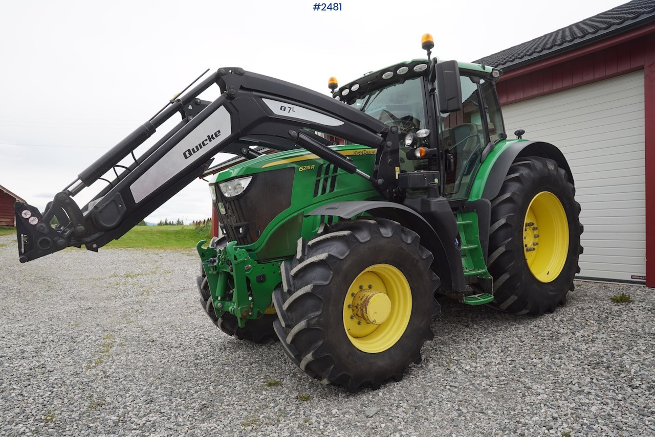 2017 John Deere 6215R w/Quicke loader and front hydraulics - Ciągnik rolniczy: zdjęcie 2 2017 John Deere 6215R w/Quicke loader and front hydraulics - Ciągnik rolniczy: zdjęcie 2