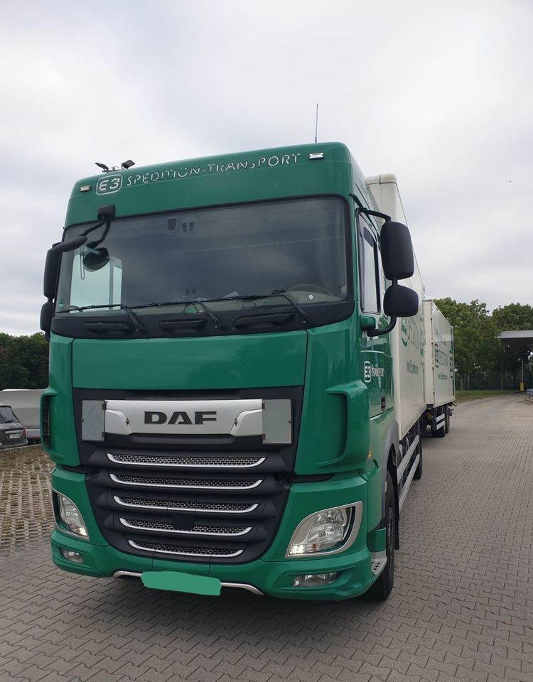 DAF XF ZESTAW TANDEM 2021 ORYGINALNY PRZEBIEG z Niemiec / PRZEJAZDOWY Z WINDĄ / - Samochód ciężarowy furgon: zdjęcie 1 DAF XF ZESTAW TANDEM 2021 ORYGINALNY PRZEBIEG z Niemiec / PRZEJAZDOWY Z WINDĄ / - Samochód ciężarowy furgon: zdjęcie 1