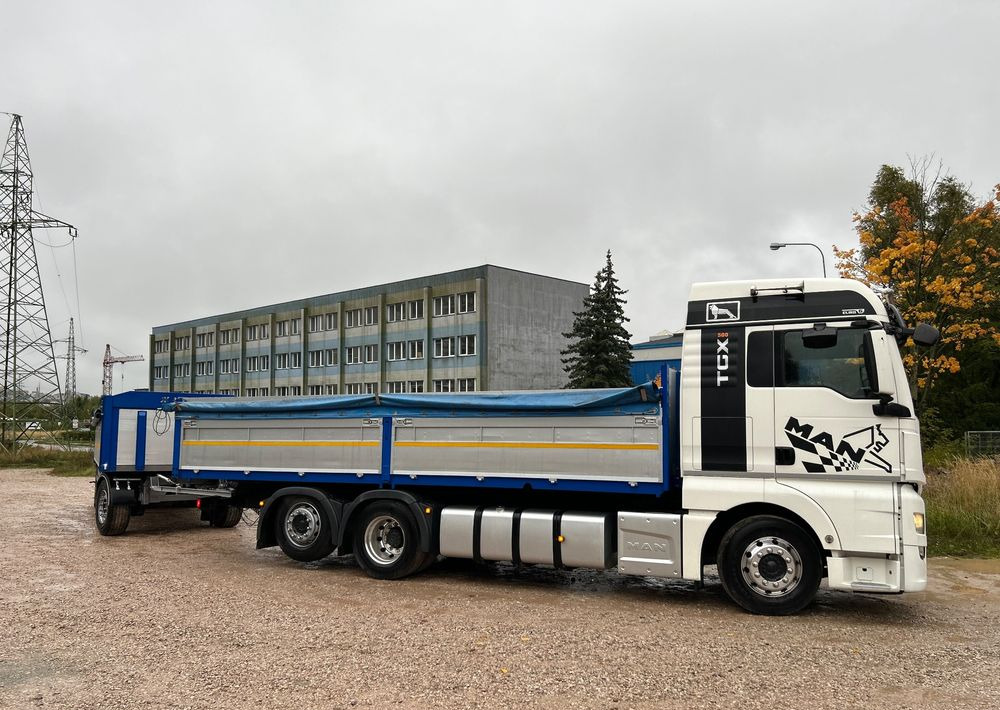 MAN TGX Tandem 1m burty TOP KOMPLET / ALUFELGI / zarejestrowany gotowy do pracy / przyczepa 18t / FULL OPCJA / 26.420 26.460 26.500 26.400 26.440 26.480 26.510 460 500 - Samochód ciężarowy skrzyniowy/ Platforma: zdjęcie 2 MAN TGX Tandem 1m burty TOP KOMPLET / ALUFELGI / zarejestrowany gotowy do pracy / przyczepa 18t / FULL OPCJA / 26.420 26.460 26.500 26.400 26.440 26.480 26.510 460 500 - Samochód ciężarowy skrzyniowy/ Platforma: zdjęcie 2