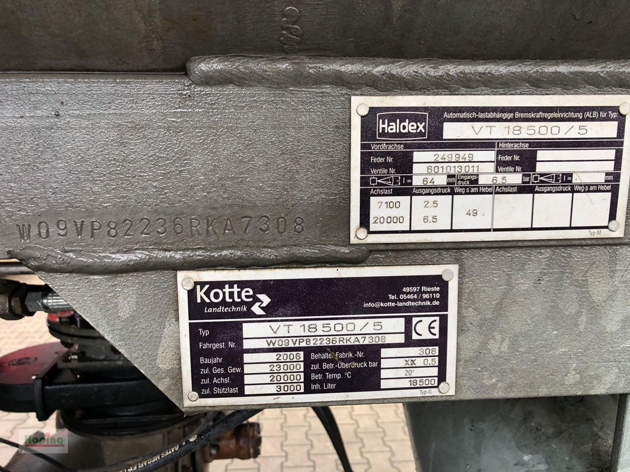 Kotte VT 18500/5 - Przyczepa asenizacyjna: zdjęcie 4 Kotte VT 18500/5 - Przyczepa asenizacyjna: zdjęcie 4