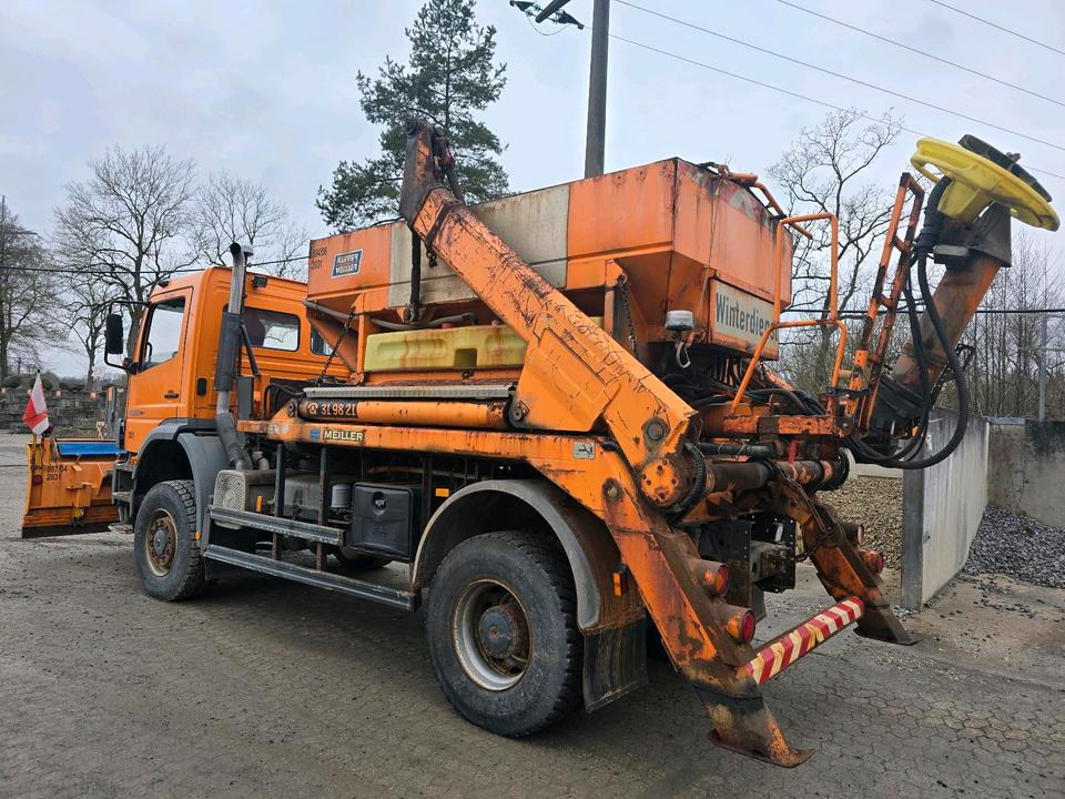 Mercedes-Benz Atego 1828 AK Absetzkipper Meiller Schmidt Schneepflug Küpper-Weisser Salzstreuer Allrad - Maszyna do odśnieżania: zdjęcie 2 Mercedes-Benz Atego 1828 AK Absetzkipper Meiller Schmidt Schneepflug Küpper-Weisser Salzstreuer Allrad - Maszyna do odśnieżania: zdjęcie 2