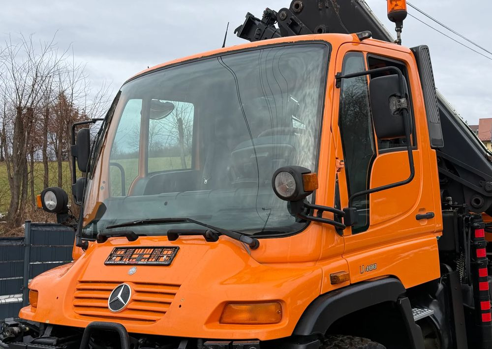 Mercedes-Benz * Mercedes Unimog U 400 * HDS HIAB 166 * Specjalny * Energetyka * Kosz do HDS * Stan Idealny - Samochód ciężarowy skrzyniowy/ Platforma, Samochod ciężarowy z HDS: zdjęcie 4 Mercedes-Benz * Mercedes Unimog U 400 * HDS HIAB 166 * Specjalny * Energetyka * Kosz do HDS * Stan Idealny - Samochód ciężarowy skrzyniowy/ Platforma, Samochod ciężarowy z HDS: zdjęcie 4