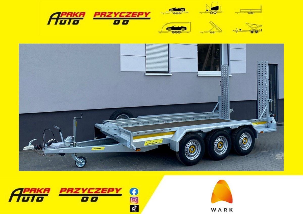 PRZYCZEPA LAWETA DO MINIKOPARKI KOPARKI 3 OSIE / MINI EXCAVATOR TRANSPORTER TRAILER 3 AXLES - Przyczepa do transportu maszyn: zdjęcie 1 PRZYCZEPA LAWETA DO MINIKOPARKI KOPARKI 3 OSIE / MINI EXCAVATOR TRANSPORTER TRAILER 3 AXLES - Przyczepa do transportu maszyn: zdjęcie 1