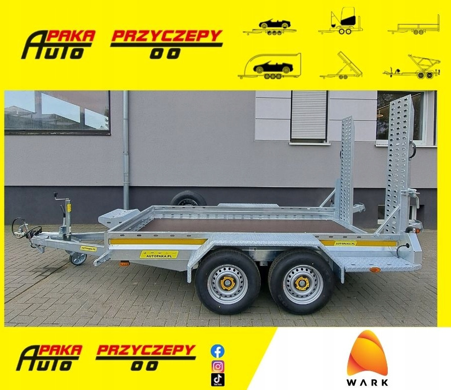 PRZYCZEPA LAWETA DO MINIKOPARKI POD KOPARKĘ 315 x 150 cm, 2700KG / MINI EXCAVATOR TRANSPORTER TRAILER 2700KG - Przyczepa do transportu maszyn: zdjęcie 1 PRZYCZEPA LAWETA DO MINIKOPARKI POD KOPARKĘ 315 x 150 cm, 2700KG / MINI EXCAVATOR TRANSPORTER TRAILER 2700KG - Przyczepa do transportu maszyn: zdjęcie 1