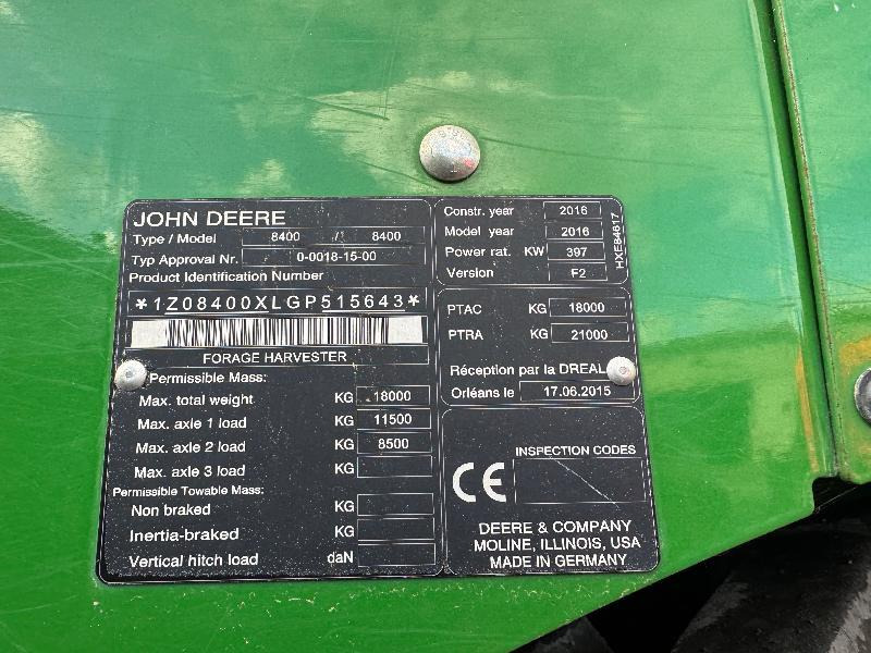 JOHN DEERE 8400 - Sieczkarnia: zdjęcie 4 JOHN DEERE 8400 - Sieczkarnia: zdjęcie 4