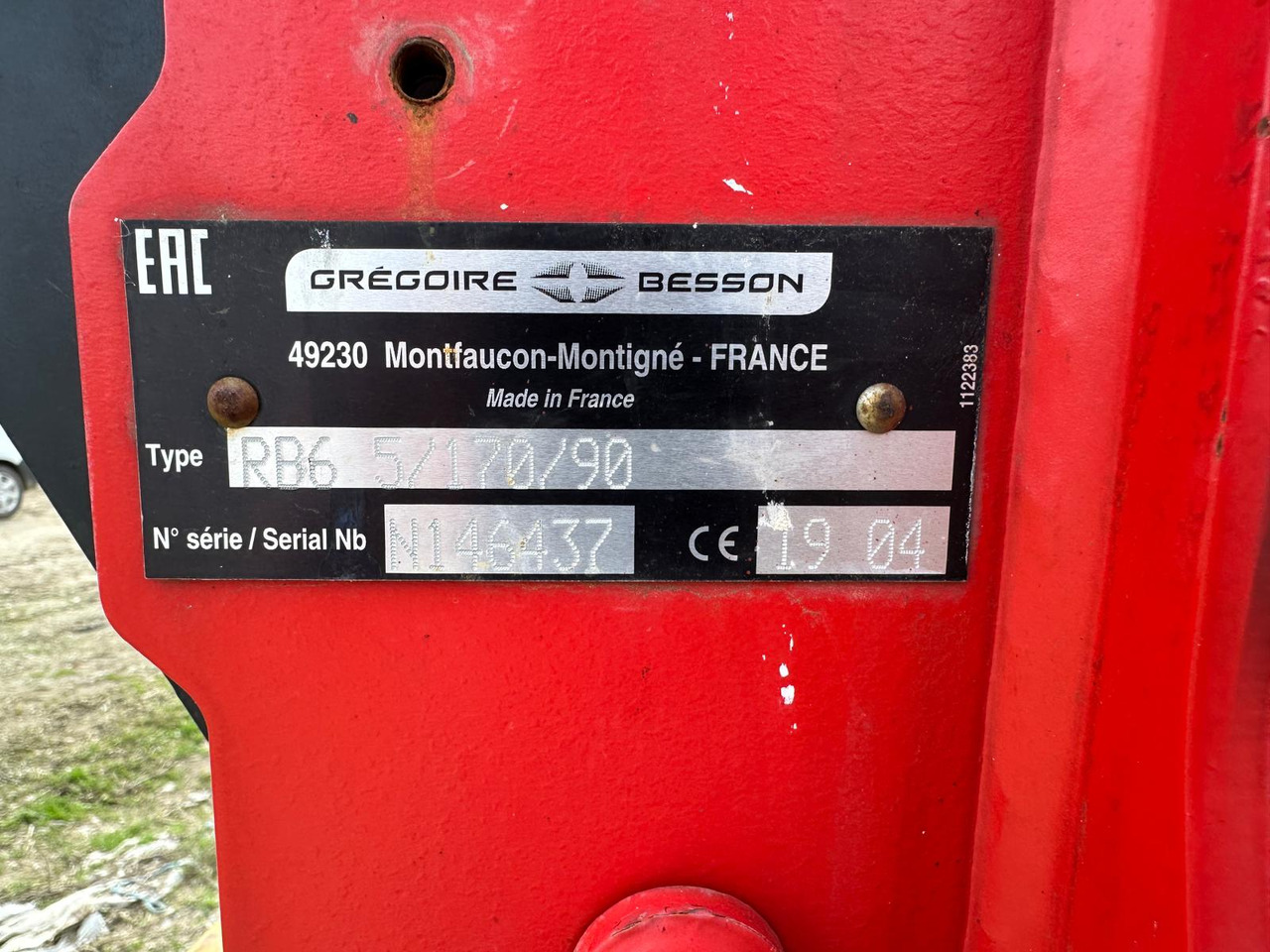 Plow Gregoire Besson Rover 60 - Pług: zdjęcie 3 Plow Gregoire Besson Rover 60 - Pług: zdjęcie 3