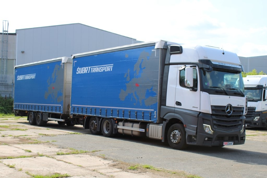Mercedes-Benz Actros 2542 NAVIGACE + PANAV TVK 18 M (8,20m x 2,4 - Samochód ciężarowy plandeka, Przyczepa z plandeką: zdjęcie 2 Mercedes-Benz Actros 2542 NAVIGACE + PANAV TVK 18 M (8,20m x 2,4 - Samochód ciężarowy plandeka, Przyczepa z plandeką: zdjęcie 2