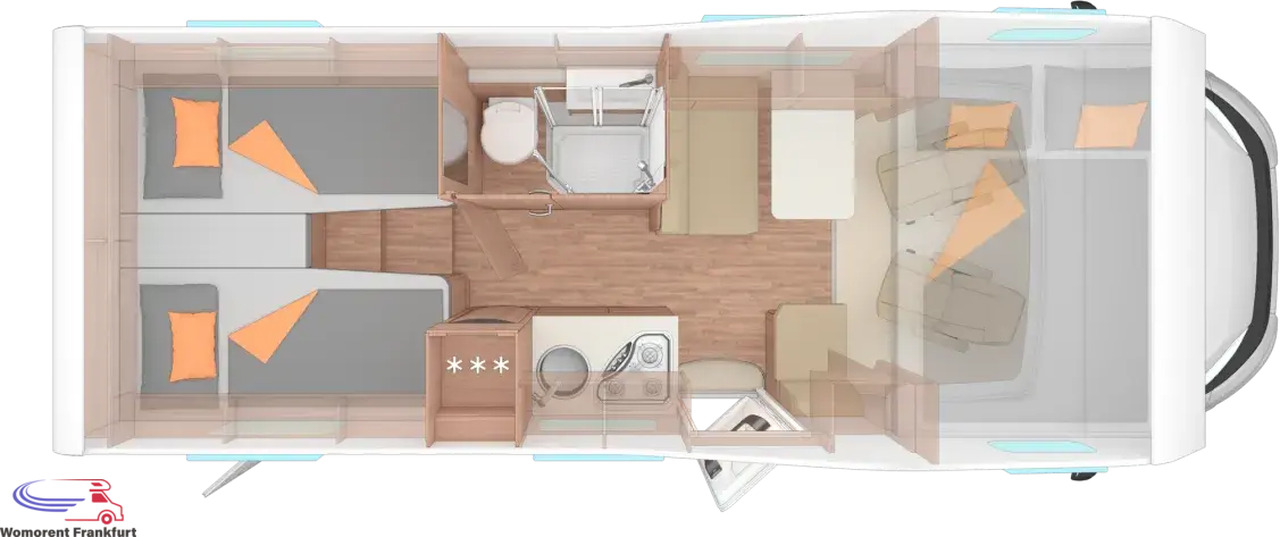 Wohnmobil Weinsberg CaraHome 650 MEG - Kamper z alkową: zdjęcie 2 Wohnmobil Weinsberg CaraHome 650 MEG - Kamper z alkową: zdjęcie 2
