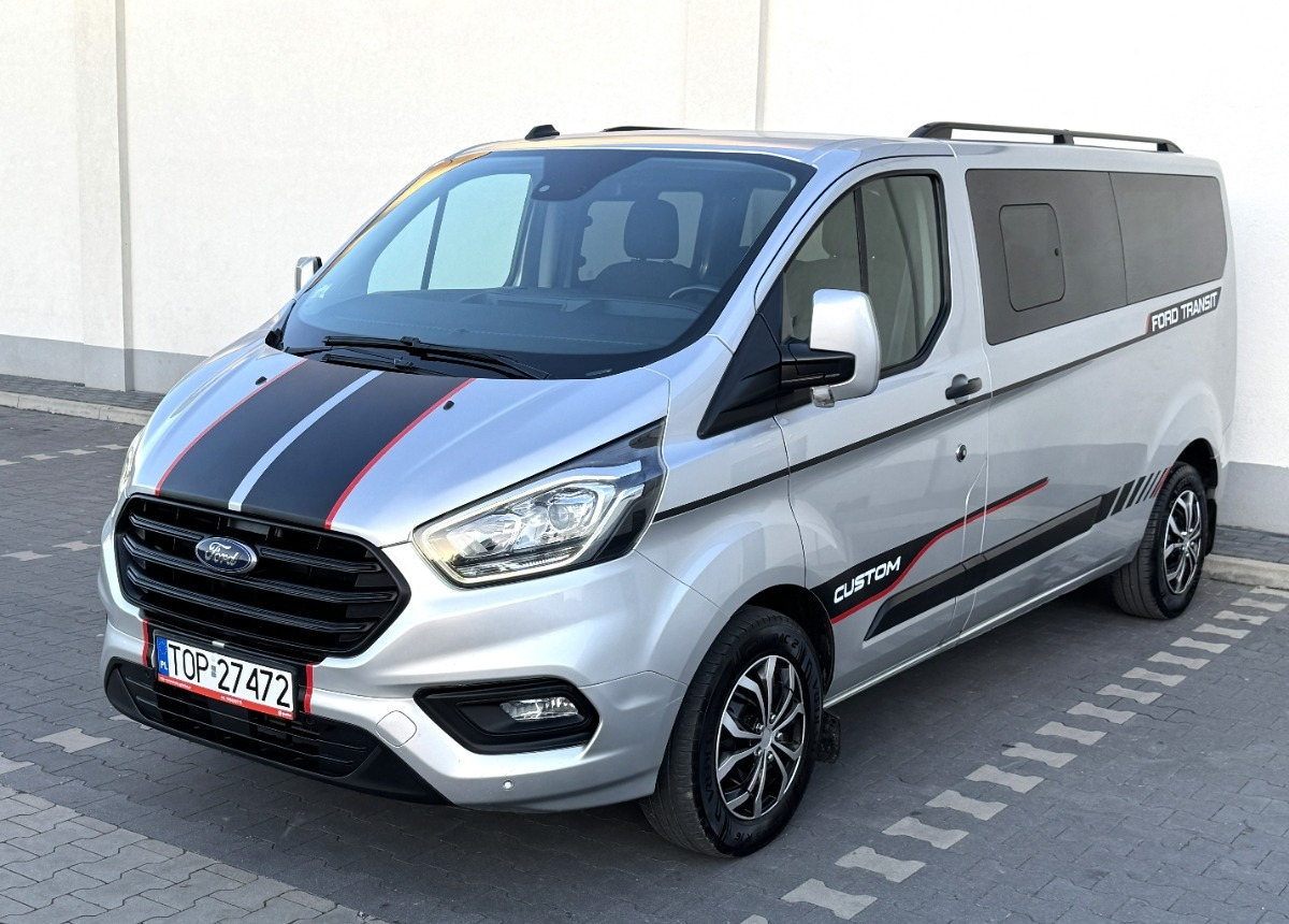 Samochód dostawczy doka Ford Transit Custom 2.0 170KM Rok 2021 8 osobowy FV23 Salon PL Zadbany Super STAN: zdjęcie 9