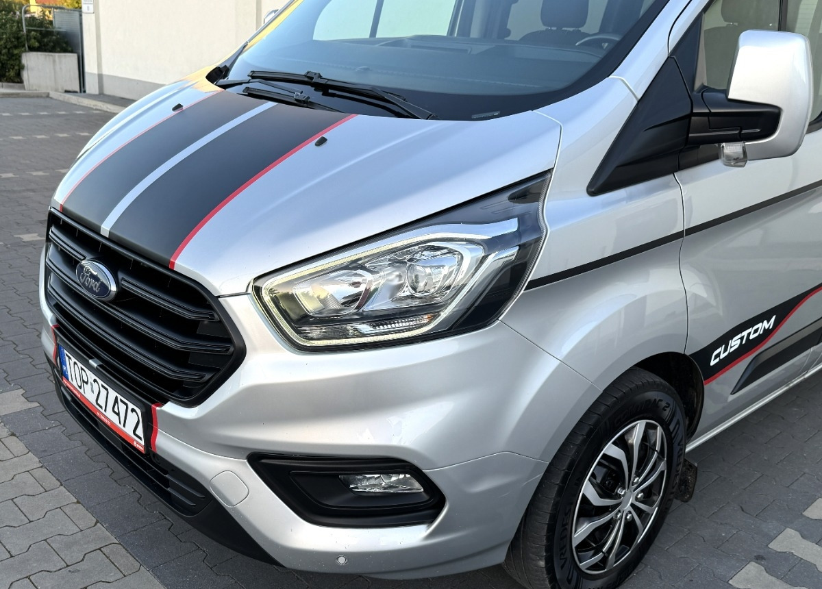 Samochód dostawczy doka Ford Transit Custom 2.0 170KM Rok 2021 8 osobowy FV23 Salon PL Zadbany Super STAN: zdjęcie 11