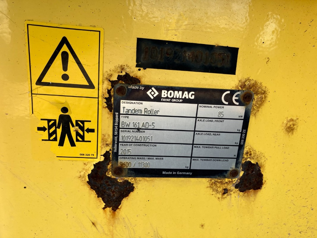 BOMAG DE BW 161 AD-5 Stage IIIb/Tier 4i - Walec drogowy: zdjęcie 2 BOMAG DE BW 161 AD-5 Stage IIIb/Tier 4i - Walec drogowy: zdjęcie 2