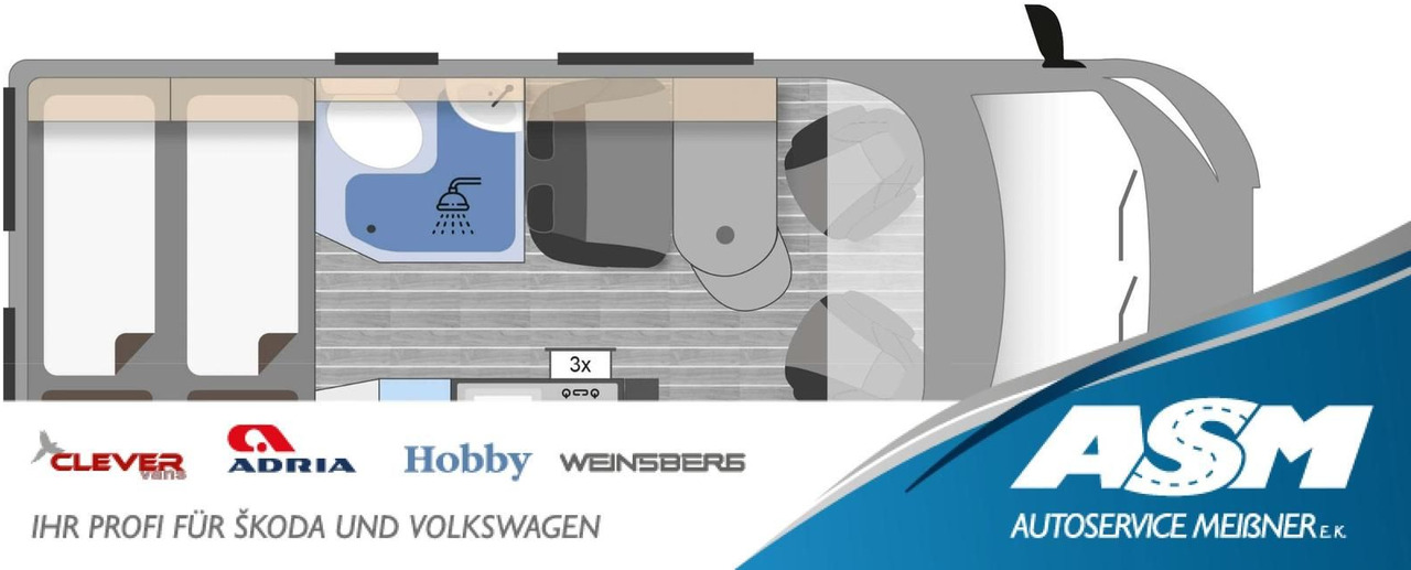 Clever Celebration 600 MJ24*AHK*MARKISE*ACC*R-KAM*RADIO - Kampervan: zdjęcie 1 Clever Celebration 600 MJ24*AHK*MARKISE*ACC*R-KAM*RADIO - Kampervan: zdjęcie 1