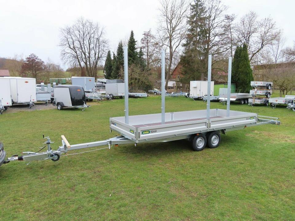 Langmaterialanhänger Unsinn LM 3554-14-2040 Deichsel ausziehbar - Przyczepa platforma/ Skrzyniowa: zdjęcie 2 Langmaterialanhänger Unsinn LM 3554-14-2040 Deichsel ausziehbar - Przyczepa platforma/ Skrzyniowa: zdjęcie 2