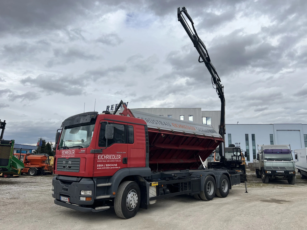 Man Tga 6х4, Самосвал с Кран - Wywrotka, Samochod ciężarowy z HDS: zdjęcie 2 Man Tga 6х4, Самосвал с Кран - Wywrotka, Samochod ciężarowy z HDS: zdjęcie 2