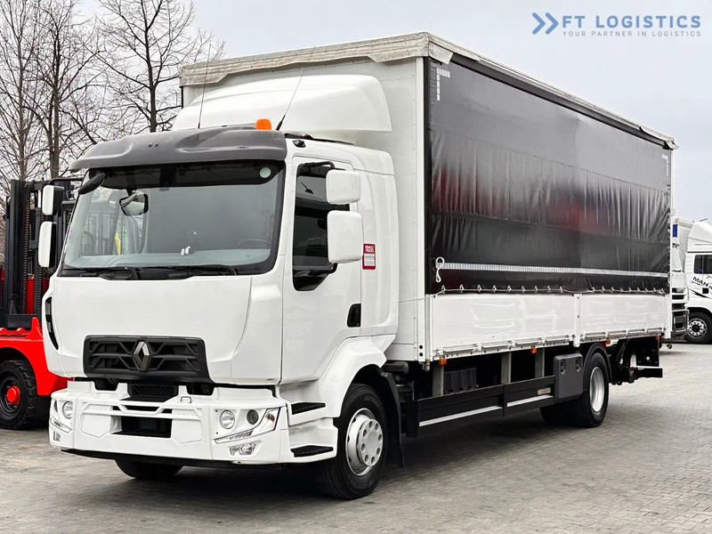 Renault Midlum 250 Renault D 250 / AUTOMATIC / 4X2 / 18 PALLETS / TAIL LIFT / SIDE BOARDS / curtainsider truck - Samochód ciężarowy plandeka: zdjęcie 2 Renault Midlum 250 Renault D 250 / AUTOMATIC / 4X2 / 18 PALLETS / TAIL LIFT / SIDE BOARDS / curtainsider truck - Samochód ciężarowy plandeka: zdjęcie 2