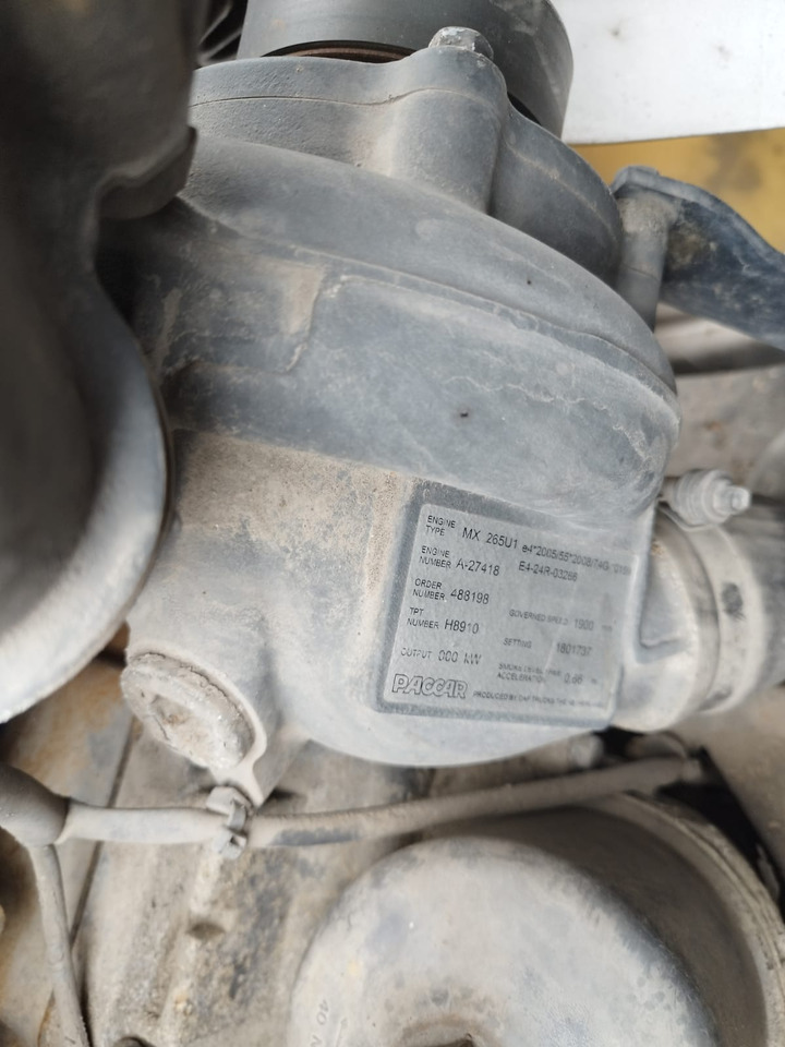 DAF Paccar MX 265 U1 DAF CF - Silnik do Samochodów ciężarowych: zdjęcie 3 DAF Paccar MX 265 U1 DAF CF - Silnik do Samochodów ciężarowych: zdjęcie 3