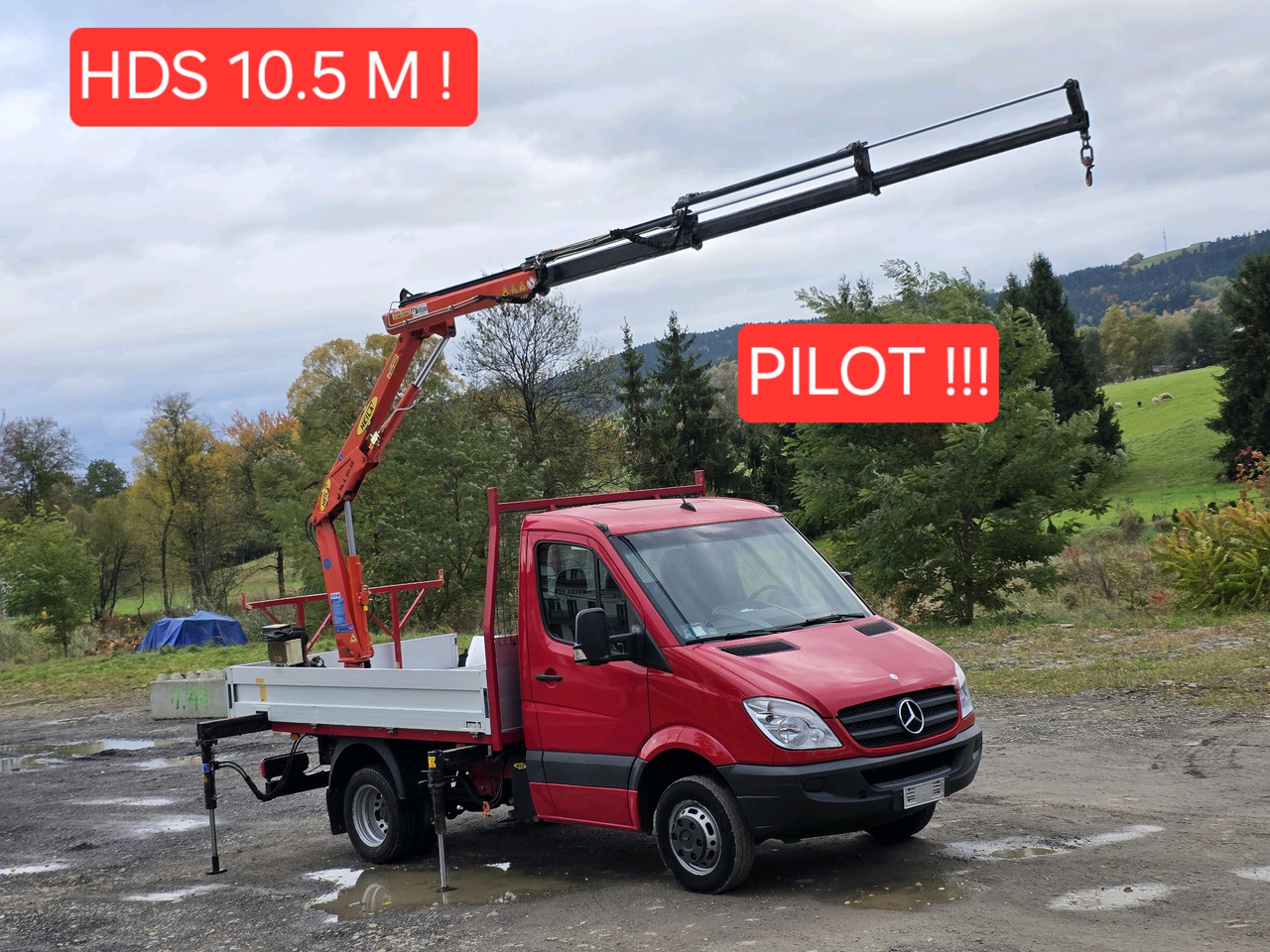 Mercedes-Benz Sprinter 418 CDI Skrzynia +HDS 10.5 M +Pilot ! 87000km ! - Samochód dostawczy skrzyniowy: zdjęcie 1 Mercedes-Benz Sprinter 418 CDI Skrzynia +HDS 10.5 M +Pilot ! 87000km ! - Samochód dostawczy skrzyniowy: zdjęcie 1