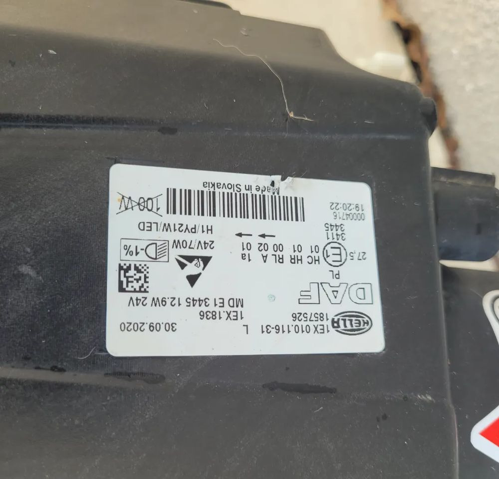 LAMPA LEWA FULL LED DAF XF 106 ORYGINAL - Oświetlenie do Samochodów ciężarowych: zdjęcie 3 LAMPA LEWA FULL LED DAF XF 106 ORYGINAL - Oświetlenie do Samochodów ciężarowych: zdjęcie 3