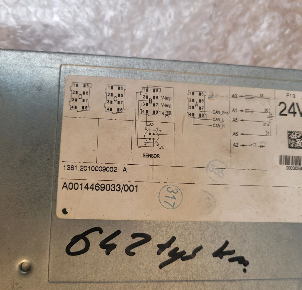 TACHOGRAF MERCEDES ACTROS A0014469033 R.2.0 - Tachograf do Samochodów ciężarowych: zdjęcie 2 TACHOGRAF MERCEDES ACTROS A0014469033 R.2.0 - Tachograf do Samochodów ciężarowych: zdjęcie 2