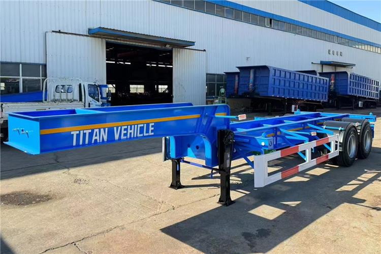TITAN 2 Axle 20ft ISO Tank Chassis Trailer for Sale In Papua New Guinea - Naczepa kontenerowiec/ System wymienny: zdjęcie 1 TITAN 2 Axle 20ft ISO Tank Chassis Trailer for Sale In Papua New Guinea - Naczepa kontenerowiec/ System wymienny: zdjęcie 1