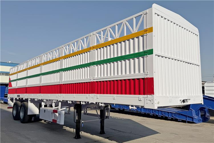 TITAN 2 Axle Fence Cargo Trailer with Bogie Suspension for Sale In Zimbabwe - Naczepa do przewozu zwierząt: zdjęcie 1 TITAN 2 Axle Fence Cargo Trailer with Bogie Suspension for Sale In Zimbabwe - Naczepa do przewozu zwierząt: zdjęcie 1