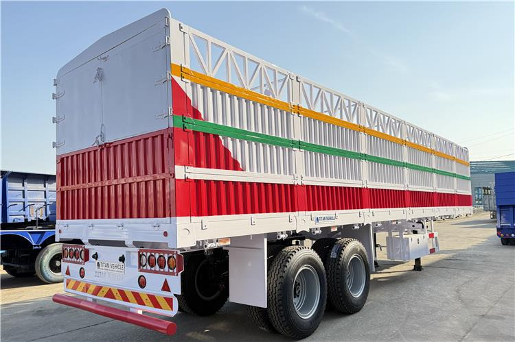 TITAN 2 Axle Fence Cargo Trailer with Bogie Suspension for Sale In Zimbabwe - Naczepa do przewozu zwierząt: zdjęcie 2 TITAN 2 Axle Fence Cargo Trailer with Bogie Suspension for Sale In Zimbabwe - Naczepa do przewozu zwierząt: zdjęcie 2