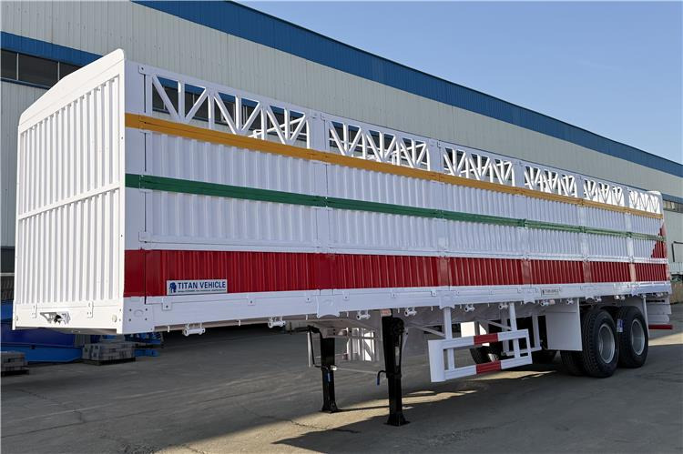 TITAN 2 Axle Fence Cargo Trailer with Bogie Suspension for Sale In Zimbabwe - Naczepa do przewozu zwierząt: zdjęcie 5 TITAN 2 Axle Fence Cargo Trailer with Bogie Suspension for Sale In Zimbabwe - Naczepa do przewozu zwierząt: zdjęcie 5