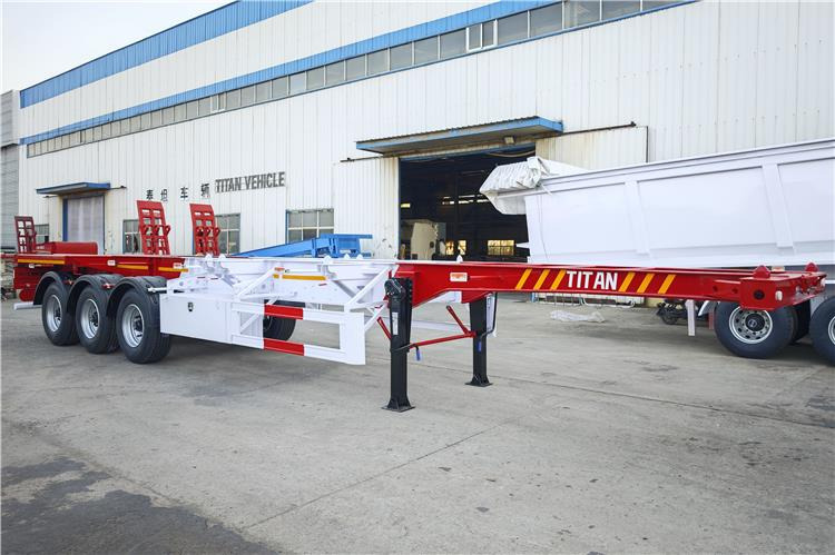 TITAN 3 Axle 40ft Container Chassis Trailer for Sale In Guam - Naczepa kontenerowiec/ System wymienny: zdjęcie 2 TITAN 3 Axle 40ft Container Chassis Trailer for Sale In Guam - Naczepa kontenerowiec/ System wymienny: zdjęcie 2