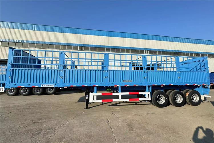 TITAN 3 Axle 60 Ton Cargo Semi Trailer for Sale In Sudan - Naczepa do przewozu zwierząt: zdjęcie 4 TITAN 3 Axle 60 Ton Cargo Semi Trailer for Sale In Sudan - Naczepa do przewozu zwierząt: zdjęcie 4