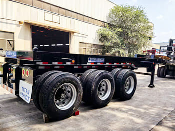 TITAN Tri Axle Chassis Container for Sale in Nigeria - Naczepa kontenerowiec/ System wymienny: zdjęcie 4 TITAN Tri Axle Chassis Container for Sale in Nigeria - Naczepa kontenerowiec/ System wymienny: zdjęcie 4