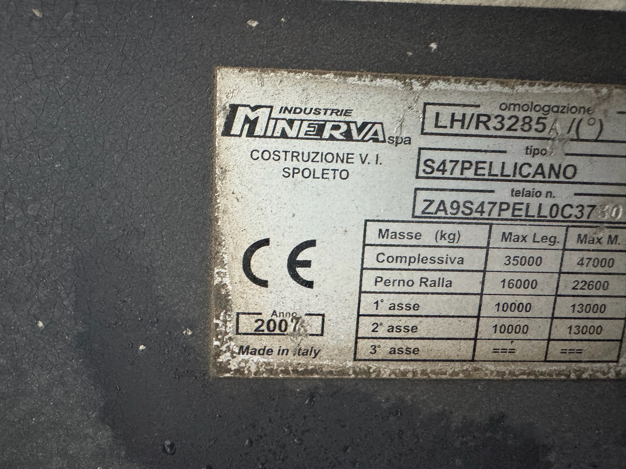 MINERVA Semirimorchio Ribaltabile Mezzo d'Opera - Naczepa wywrotka: zdjęcie 4 MINERVA Semirimorchio Ribaltabile Mezzo d'Opera - Naczepa wywrotka: zdjęcie 4