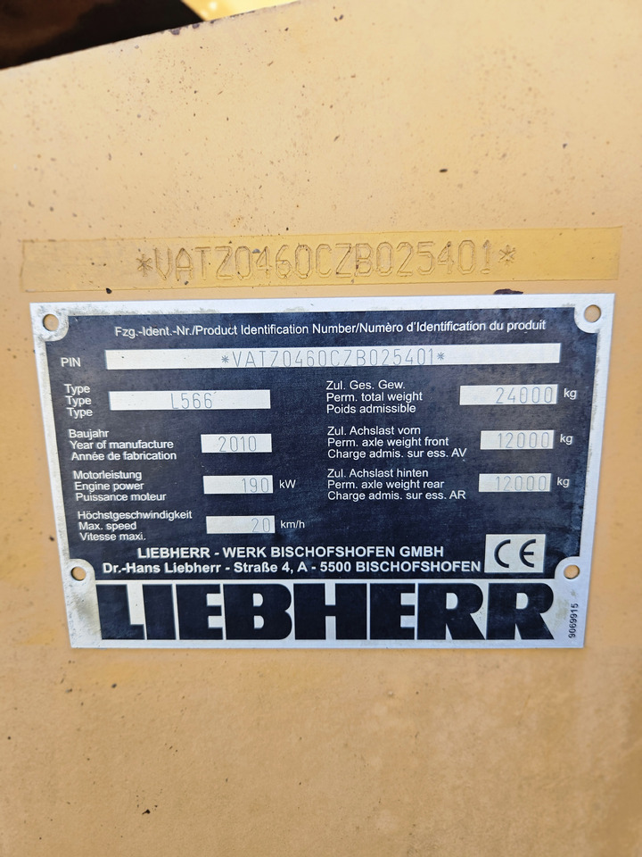 LIEBHERR L566 - Ładowarka kołowa: zdjęcie 5 LIEBHERR L566 - Ładowarka kołowa: zdjęcie 5