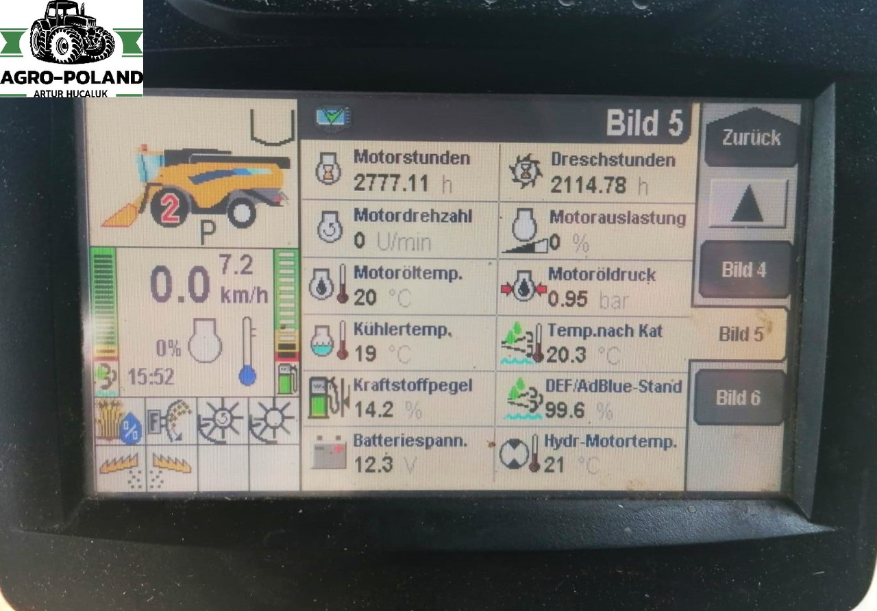 NEW HOLLAND CX 6080 - 2114/2777 h - 2014 ROK + VARIFEED 6,09 M - Kombajn zbożowy: zdjęcie 5 NEW HOLLAND CX 6080 - 2114/2777 h - 2014 ROK + VARIFEED 6,09 M - Kombajn zbożowy: zdjęcie 5