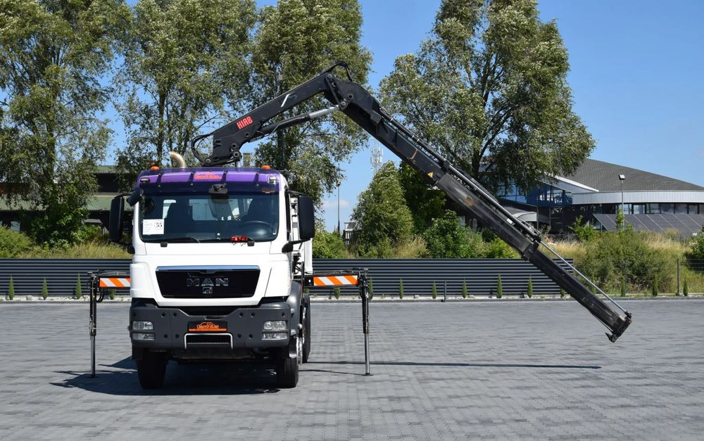 MAN TGS 33.360 / 6x4 / HDS HIAB 122 E-2 HIDUO / STEROWANIE RADIOWE / WYWROTKA / HYDROBURTA / AUTOMAT / KLIMA / TEMPOMAT / KAMERA COFANIA / SPROWADZONY - Wywrotka, Samochod ciężarowy z HDS: zdjęcie 2 MAN TGS 33.360 / 6x4 / HDS HIAB 122 E-2 HIDUO / STEROWANIE RADIOWE / WYWROTKA / HYDROBURTA / AUTOMAT / KLIMA / TEMPOMAT / KAMERA COFANIA / SPROWADZONY - Wywrotka, Samochod ciężarowy z HDS: zdjęcie 2