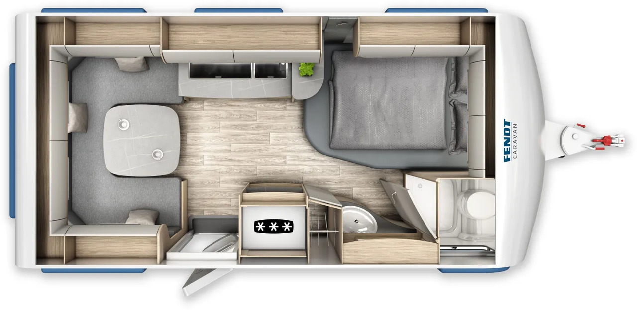 Fendt Bianco Activ 445 SFB Shower-Paket, GFK - Przyczepa kempingowa: zdjęcie 2 Fendt Bianco Activ 445 SFB Shower-Paket, GFK - Przyczepa kempingowa: zdjęcie 2