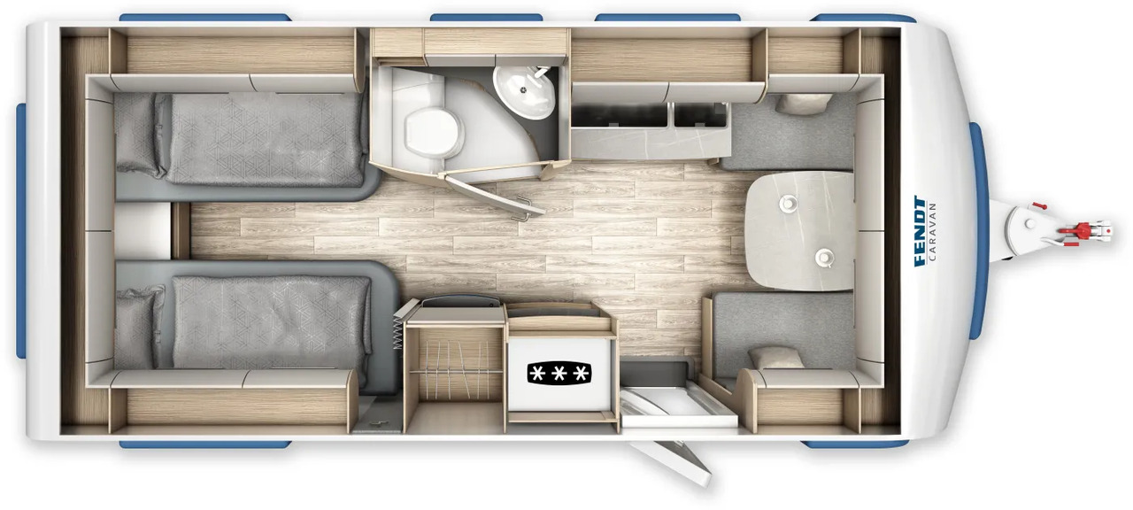 Fendt Bianco Selection 495 SG Safety, Shower, 2.000 KG, GFK - Przyczepa kempingowa: zdjęcie 2 Fendt Bianco Selection 495 SG Safety, Shower, 2.000 KG, GFK - Przyczepa kempingowa: zdjęcie 2