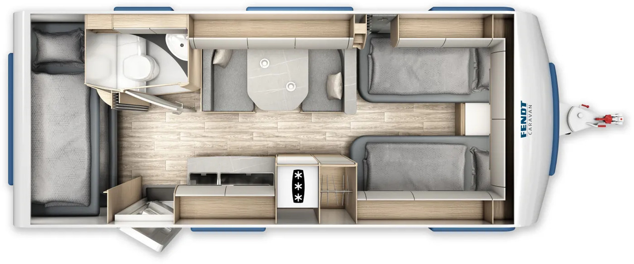 Wohnwagen Fendt Bianco Activ 550 KMG Modell 2026 - Przyczepa kempingowa: zdjęcie 2 Wohnwagen Fendt Bianco Activ 550 KMG Modell 2026 - Przyczepa kempingowa: zdjęcie 2