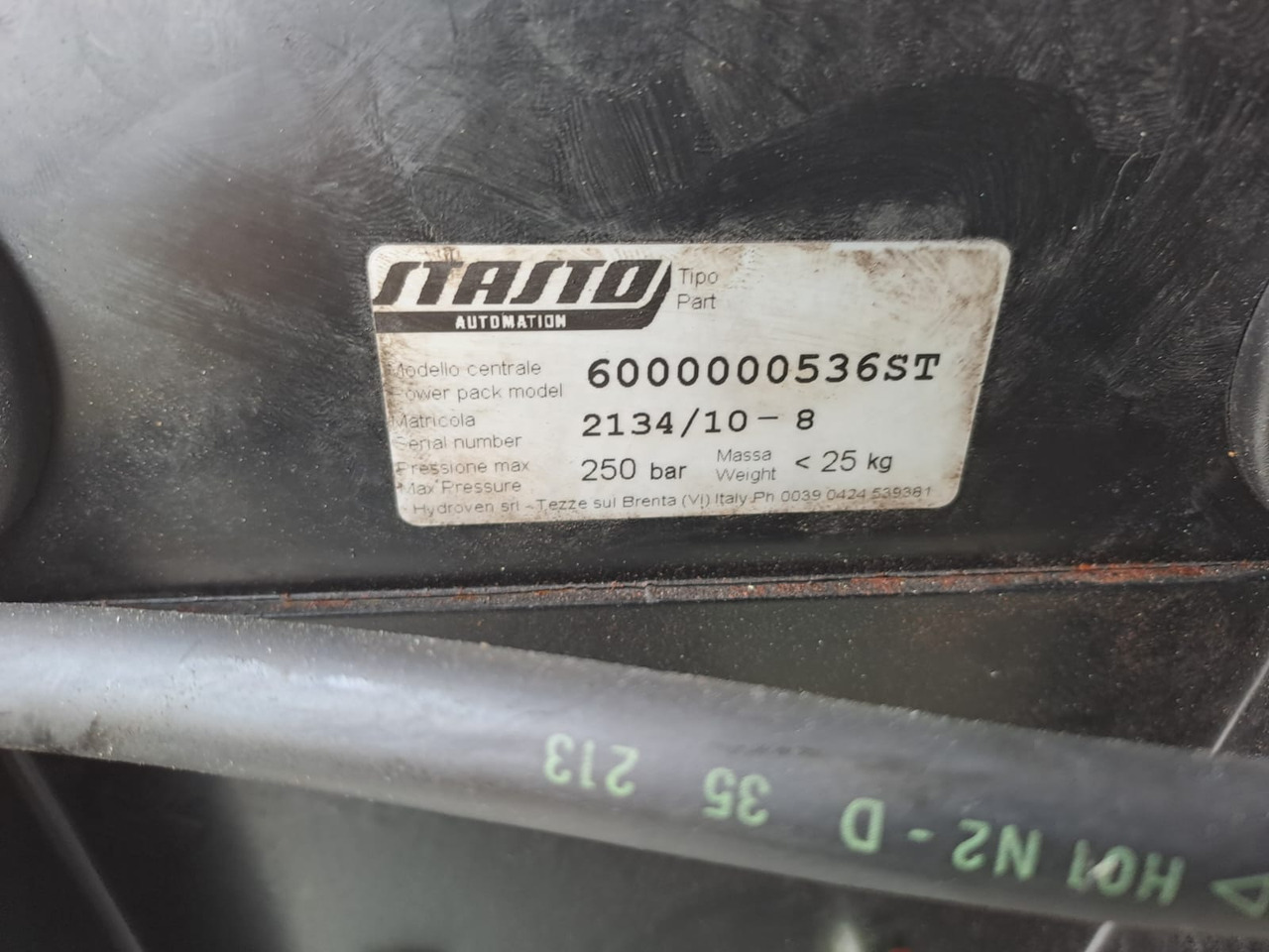 Stasto Automation Pneumatik Automationspaket Model 6000000536ST - Pompa hydrauliczna do Maszyn przemysłowych: zdjęcie 2 Stasto Automation Pneumatik Automationspaket Model 6000000536ST - Pompa hydrauliczna do Maszyn przemysłowych: zdjęcie 2