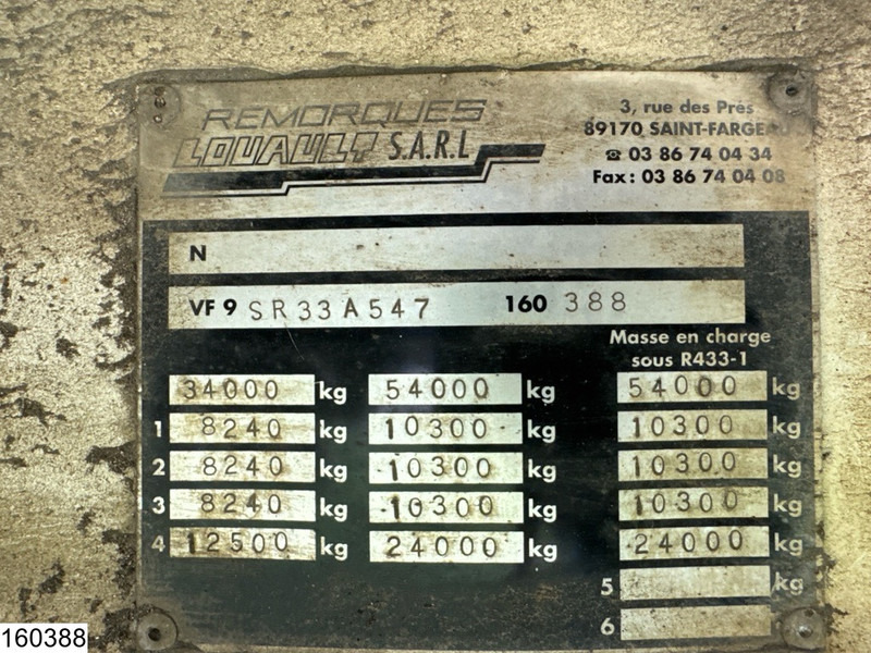 Louault Lowbed 34,000 kg, Steering axle, Hydraulic, Winch - Naczepa niskopodwoziowa: zdjęcie 4 Louault Lowbed 34,000 kg, Steering axle, Hydraulic, Winch - Naczepa niskopodwoziowa: zdjęcie 4
