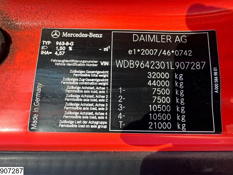 Samochód ciężarowy skrzyniowy/ Platforma, Samochod ciężarowy z HDS Mercedes-Benz Arocs 3240 8X4, EURO 6, Steel suspension, Palfinger: zdjęcie 7 Samochód ciężarowy skrzyniowy/ Platforma, Samochod ciężarowy z HDS Mercedes-Benz Arocs 3240 8X4, EURO 6, Steel suspension, Palfinger: zdjęcie 7