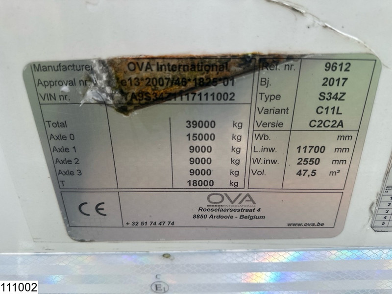 OVA silo OVA, SILO - Naczepa cysterna: zdjęcie 4 OVA silo OVA, SILO - Naczepa cysterna: zdjęcie 4