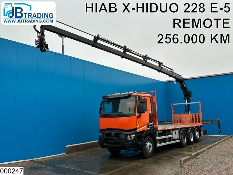 Renault C 430 8X4, EURO 6, HIAB, X-HIDUO 228 E-5 - Samochód ciężarowy skrzyniowy/ Platforma, Samochod ciężarowy z HDS: zdjęcie 1 Renault C 430 8X4, EURO 6, HIAB, X-HIDUO 228 E-5 - Samochód ciężarowy skrzyniowy/ Platforma, Samochod ciężarowy z HDS: zdjęcie 1