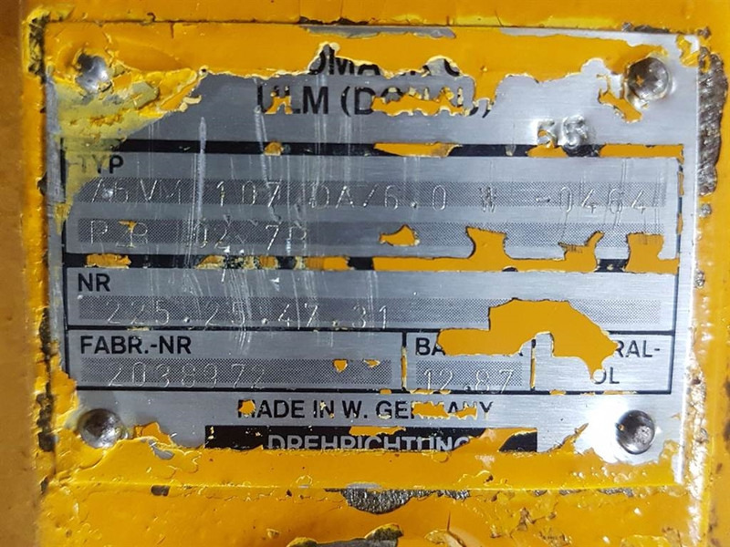 Ahlmann AZ9-Hydromatik A6VM107DA/60W-Drive motor/Fahrmotor - Hydraulika do Maszyn budowlanych: zdjęcie 5 Ahlmann AZ9-Hydromatik A6VM107DA/60W-Drive motor/Fahrmotor - Hydraulika do Maszyn budowlanych: zdjęcie 5