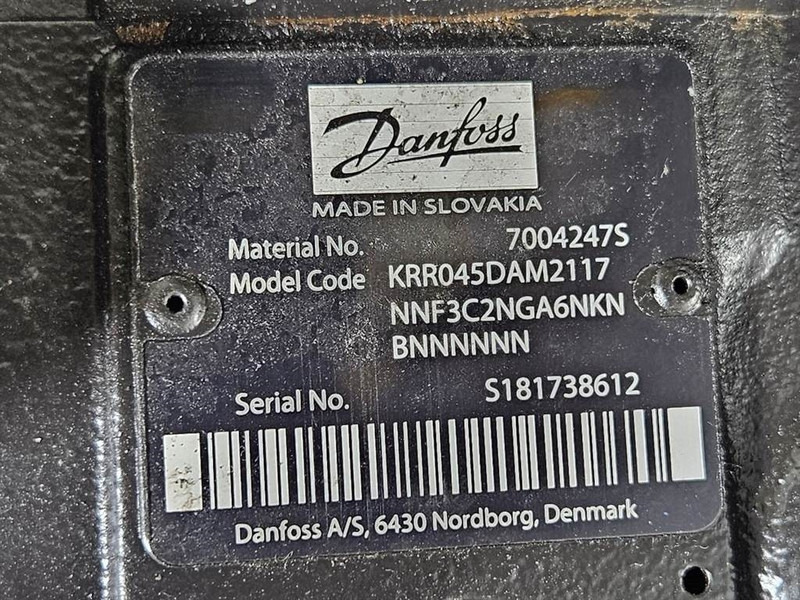 Sauer Danfoss KRR045DAM2117-7004247S-Load sensing pump - Hydraulika do Maszyn budowlanych: zdjęcie 5 Sauer Danfoss KRR045DAM2117-7004247S-Load sensing pump - Hydraulika do Maszyn budowlanych: zdjęcie 5