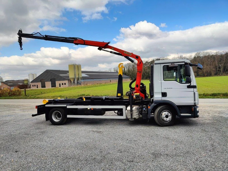 MAN TGL 12.250 Containersysteem Jimeca met kraan Palfinger PK4501 - Ciężarówka hakowiec, Samochod ciężarowy z HDS: zdjęcie 4 MAN TGL 12.250 Containersysteem Jimeca met kraan Palfinger PK4501 - Ciężarówka hakowiec, Samochod ciężarowy z HDS: zdjęcie 4