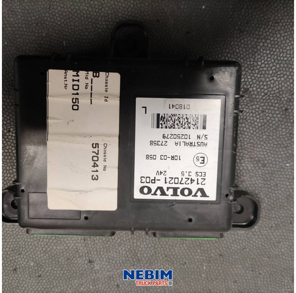 Volvo Volvo - 21427021 - Regeleenheid hoogteregeling - Części zamienne do Samochodów ciężarowych: zdjęcie 2 Volvo Volvo - 21427021 - Regeleenheid hoogteregeling - Części zamienne do Samochodów ciężarowych: zdjęcie 2